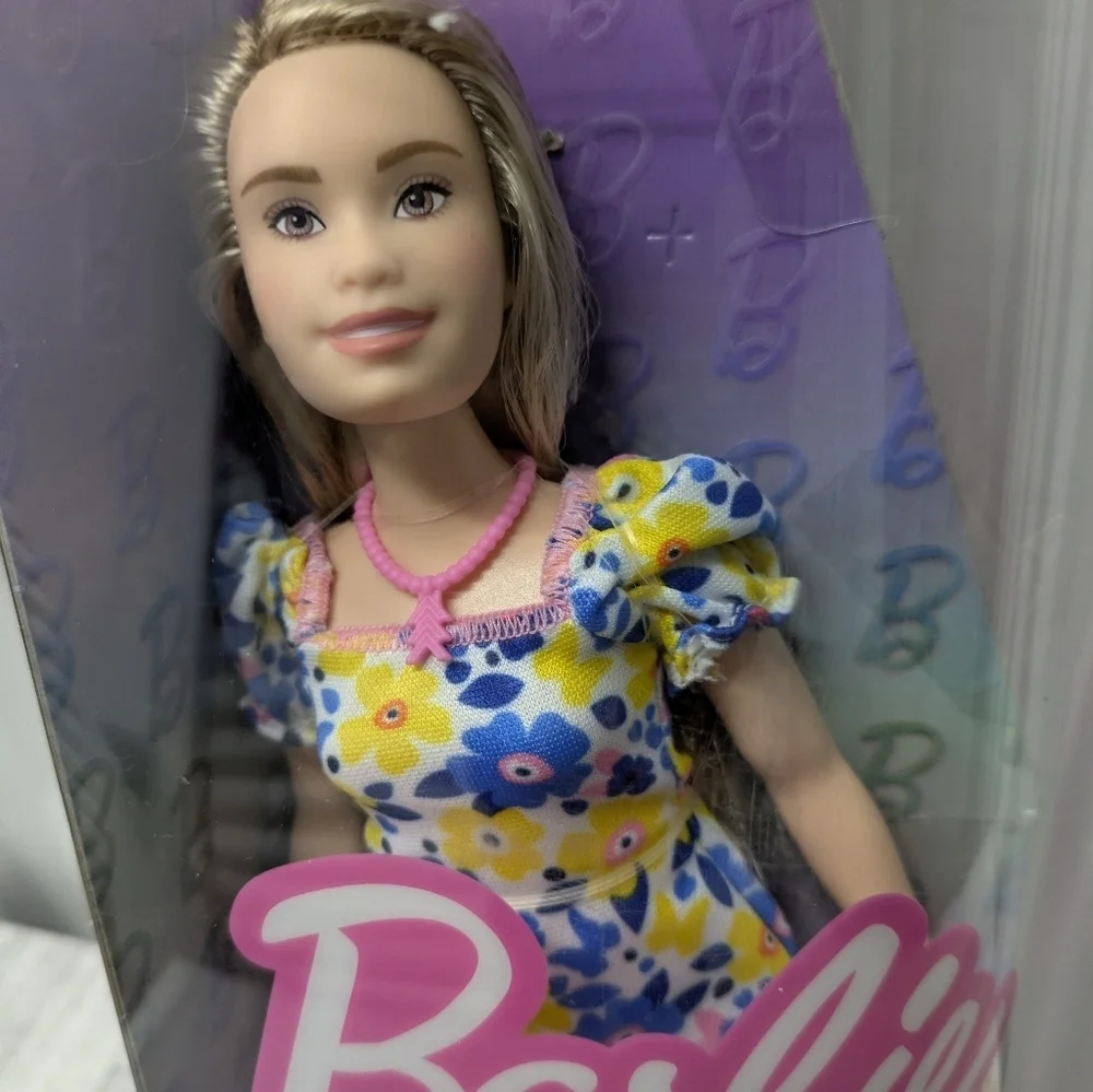 Barbie Doll in Colorful Floral Dress